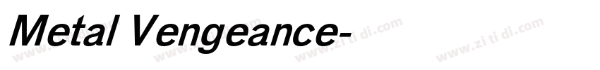 Metal Vengeance字体转换